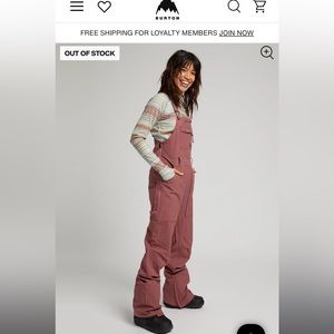 Women’s Burton Avalon Snowboard Bibs